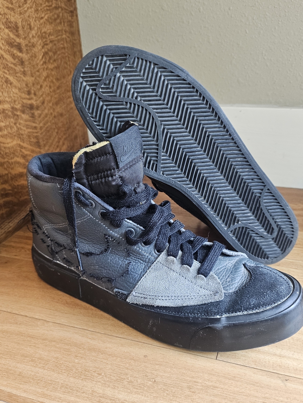 Nike SB Zoom Blazer Mid Edge L Iron Grey Black DA2189-001 skate shoes Size 9